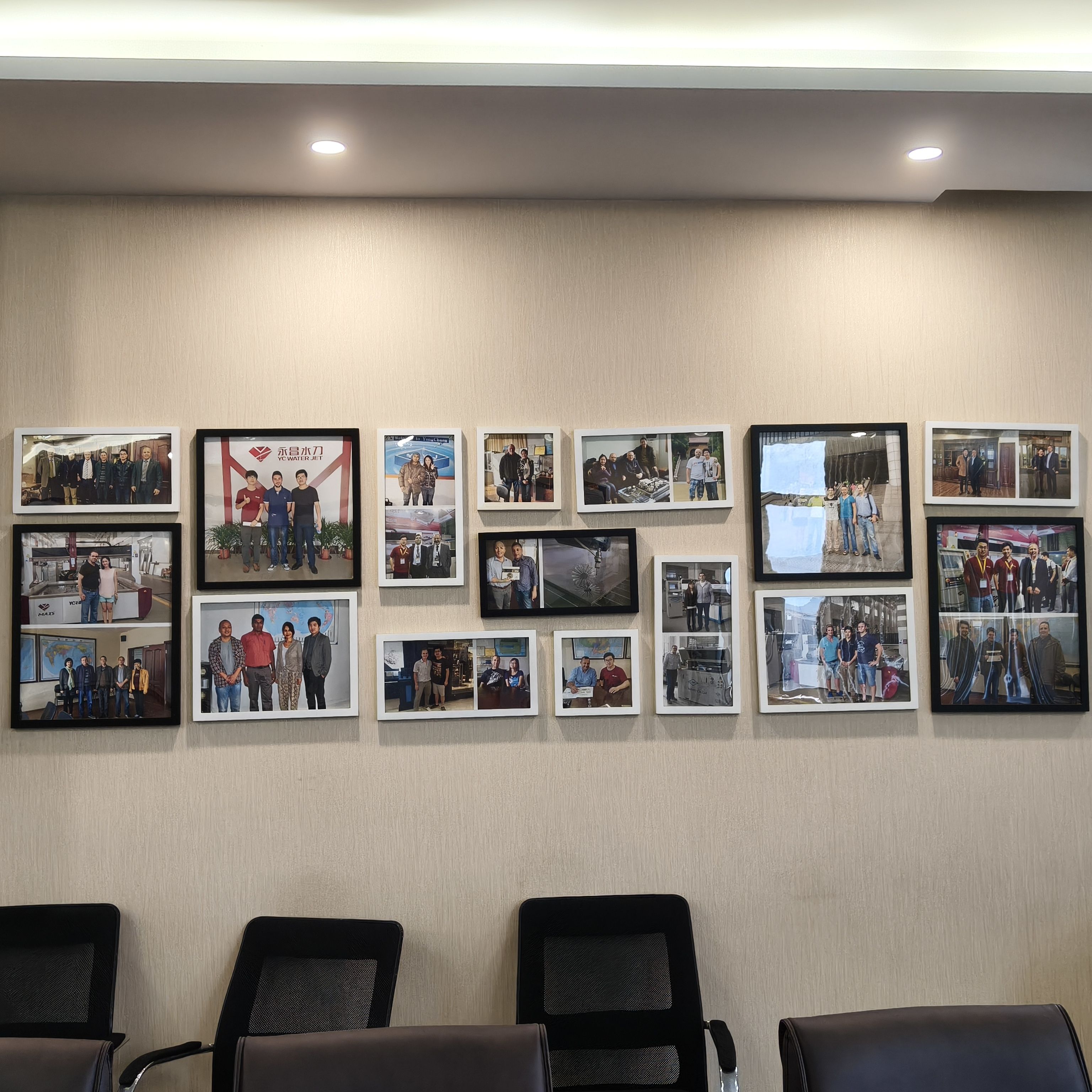 YC YC Water Jet Group Customer Group Photos