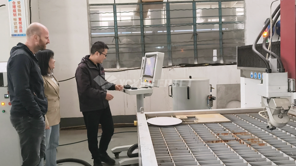 D&eacute;monstration du fonctionnement de la machine 