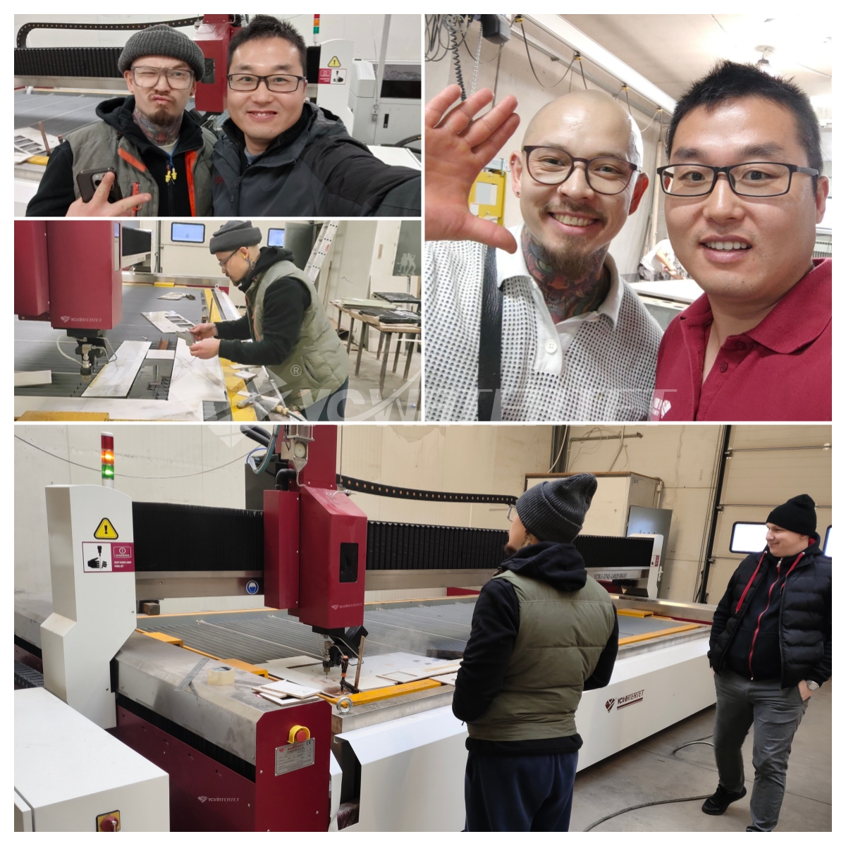 Jet d'eau 5 axes L4020 : réalisation réussie d'un projet en Pologne