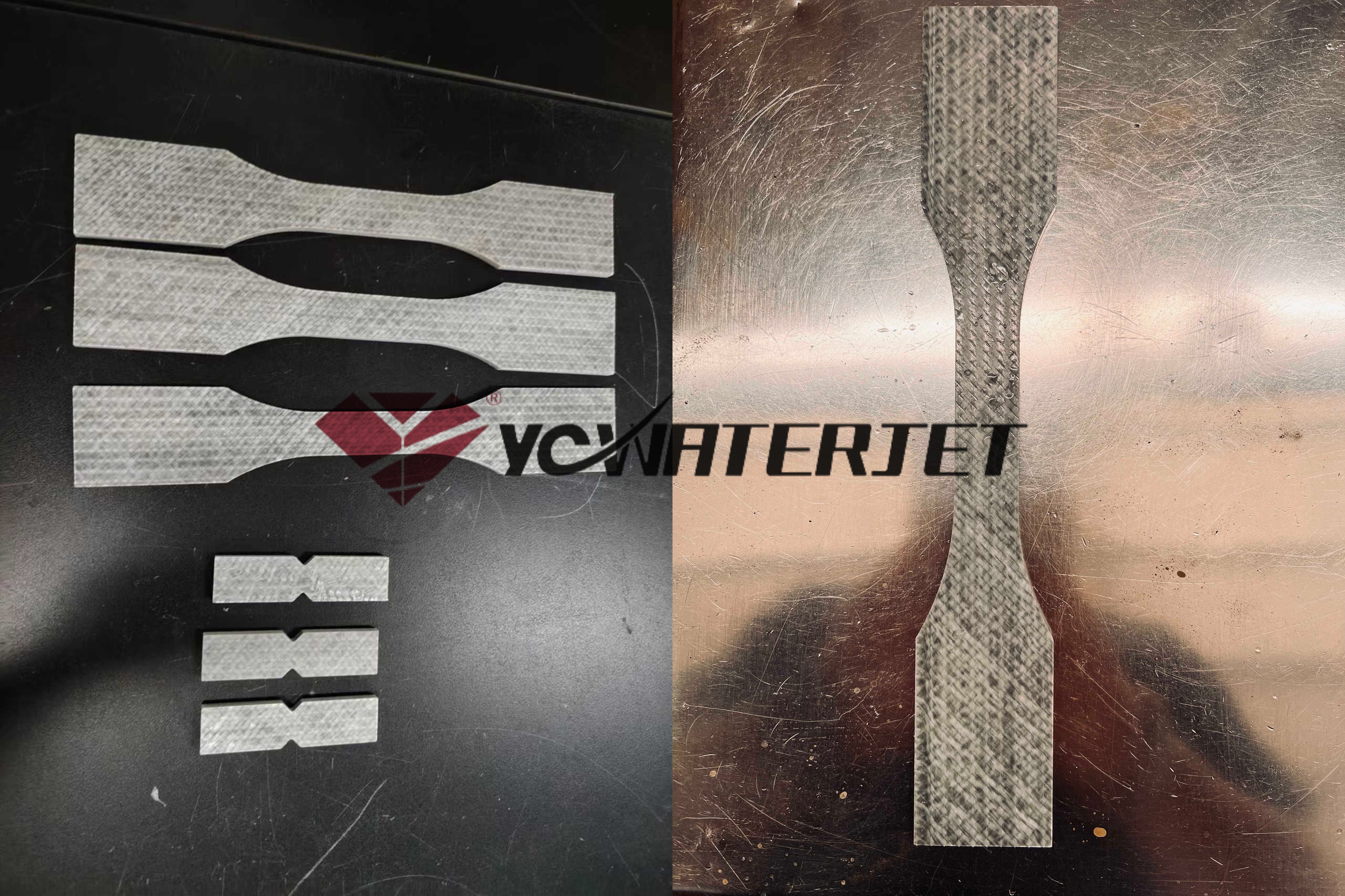 Le mat&eacute;riau apr&egrave;s test de traction