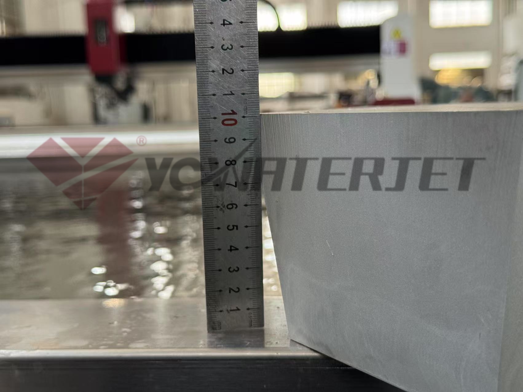 YC WaterJet 5 axe coupe 100 mm en aluminium à 87 °