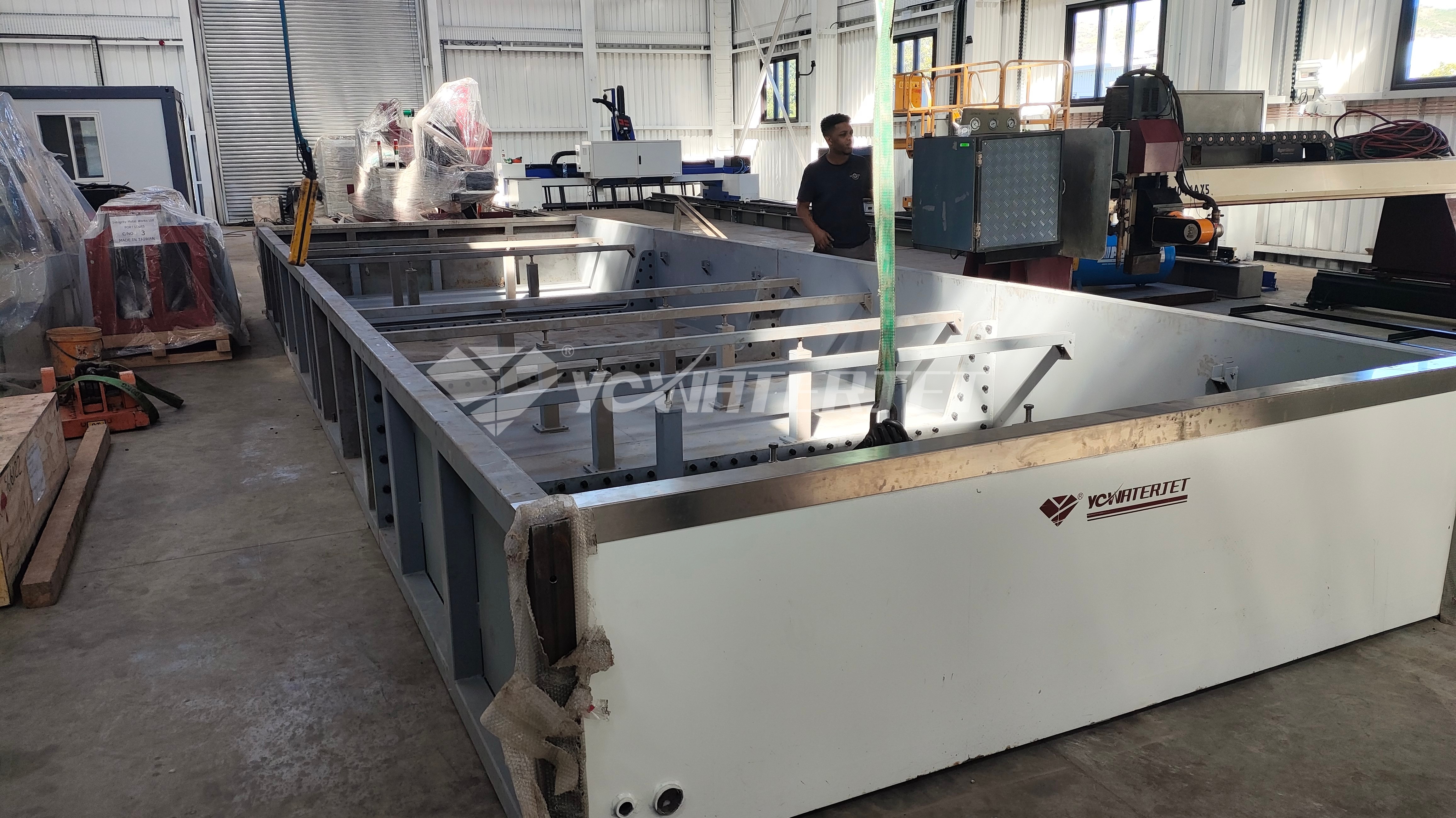 installation sur le terrain